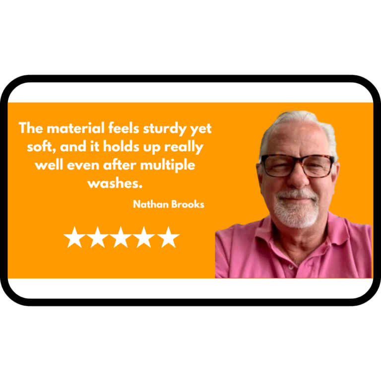 Handloom bedsheet customer review showing durable and soft fabric with five star rating