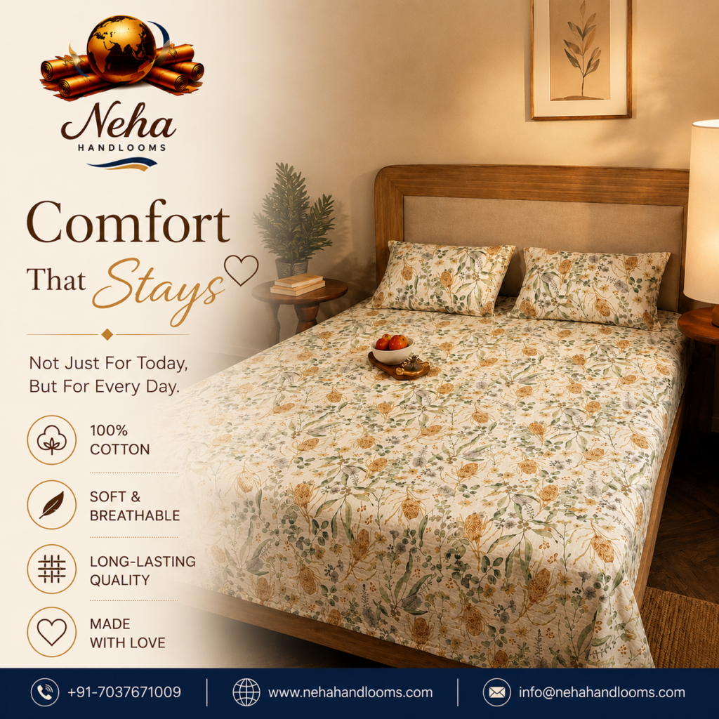 Soft cotton bedsheet